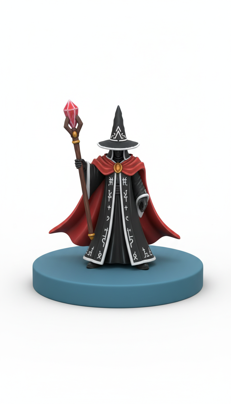 Mage Arcana Spellcasting Figure