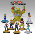 DBZ GT Pack 3 Miniatures SSJ4 Goku Super Baby Vegeta Oozaru Uub 28 32mm DnD RPG