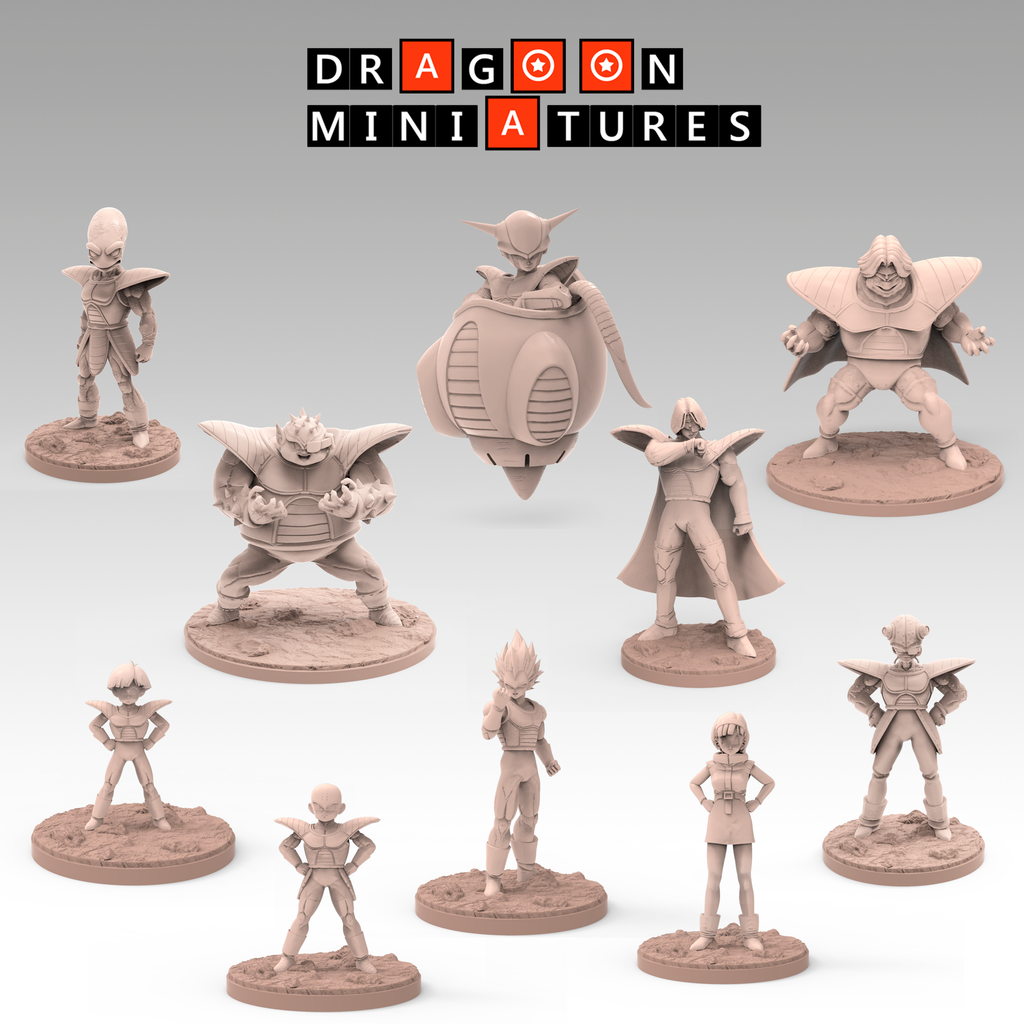Frieza Saga P1 - DragonBall Z - 28mm-32mm DnD Pathfinder Tabletop RPG
