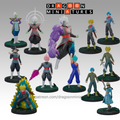 Goku Black SS Rose Vegito Blue Trunks Zamasu DBS Pack 4 Minis 32mm DnD RPG Resin