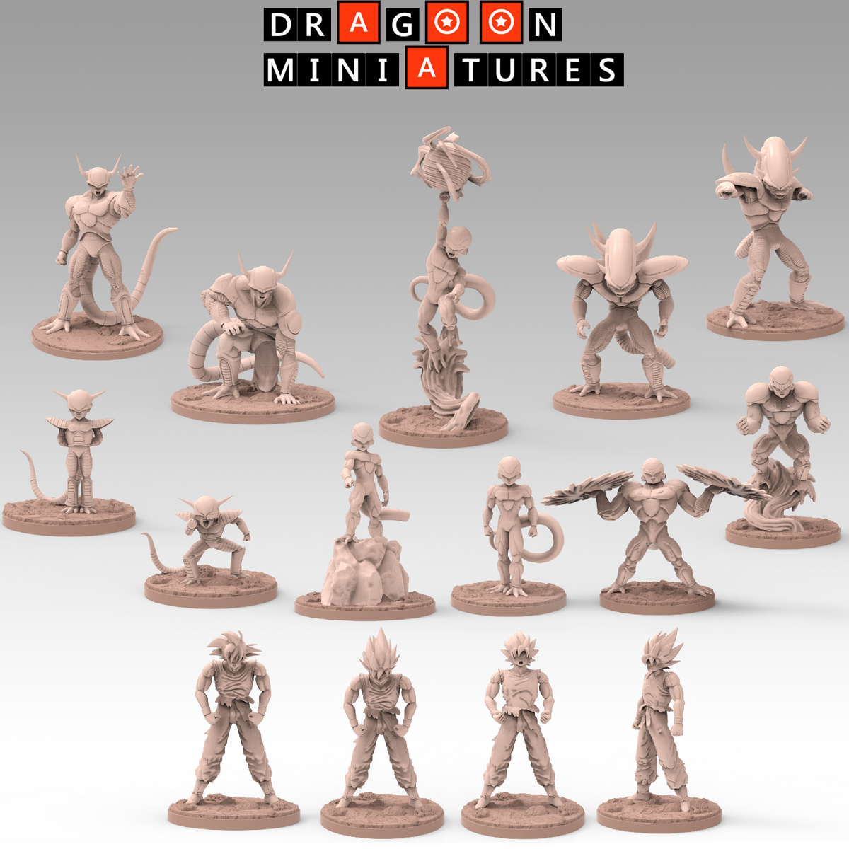 Frieza Saga P3 - DragonBall Z - 28mm-32mm DnD Pathfinder Tabletop RPG