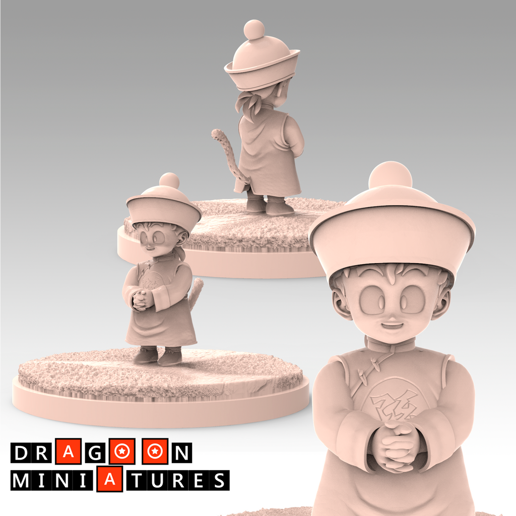 DBZ Saiyan Saga P1 Miniatures Raditz Goku Piccolo Gohan Saibaman 28mm DnD Resin