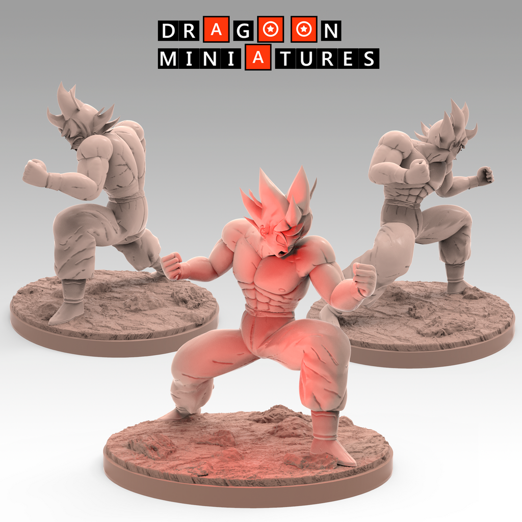 Saiyan Saga P2 - DragonBall Z - 28mm-32mm DnD Pathfinder Tabletop RPG