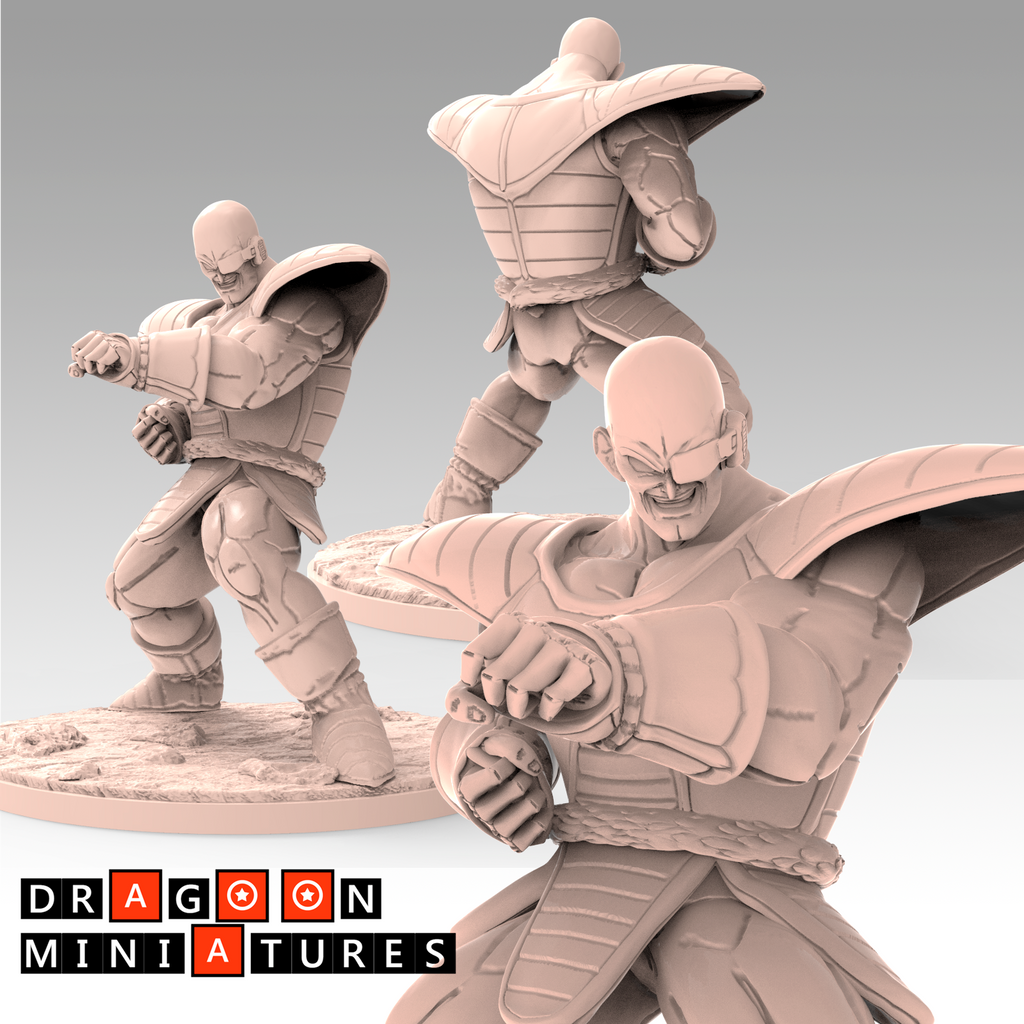 DBZ Saiyan Saga P1 Miniatures Raditz Goku Piccolo Gohan Saibaman 28mm DnD Resin