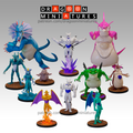 DBZ GT Pack 5 Miniatures Omega Shenron SSJ 4Gogeta 28mm DnD RPG Resin Figures