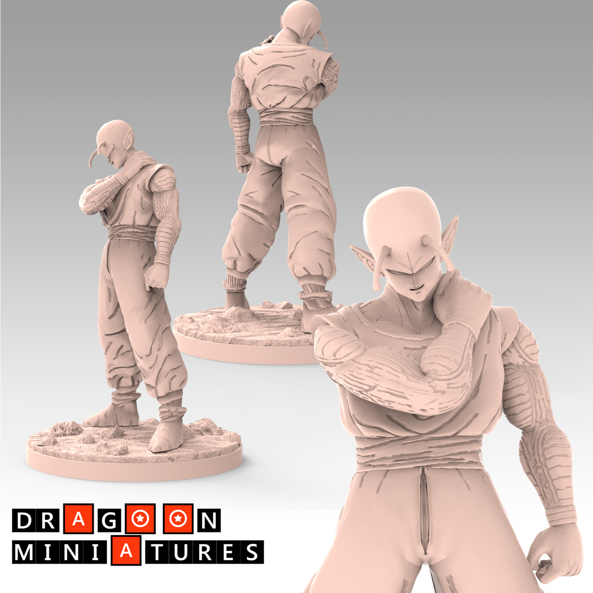 DBZ Saiyan Saga P1 Miniatures Raditz Goku Piccolo Gohan Saibaman 28mm DnD Resin