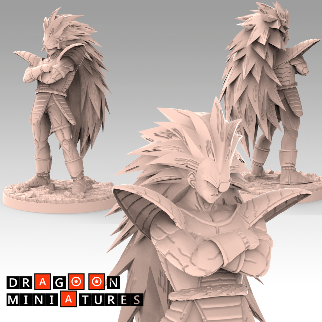 DBZ Saiyan Saga P1 Miniatures Raditz Goku Piccolo Gohan Saibaman 28mm DnD Resin
